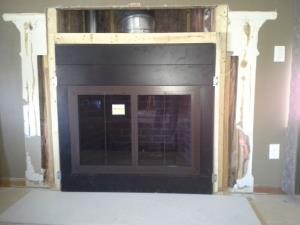 Heatlilator I80CT ZC Wood Fireplace With Stoll Custom Door