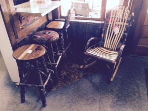 Stools And Adult Rocker-Walnut/Hickory Seats Available