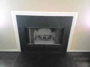 Before: Zero Clearance Wood Firepace