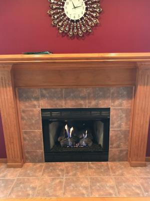 Empire 18 Inch Slope Glaze Burner With Sassafras Logs