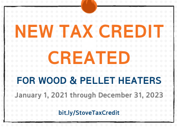 new tax credit created for wood and pellet heaters